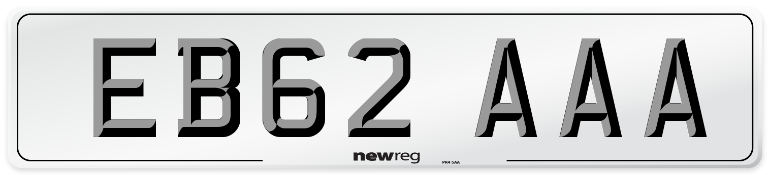 EB62 AAA Number Plate from New Reg